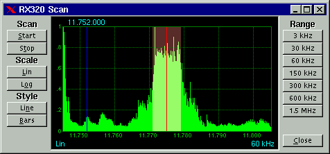 RX320 scan window